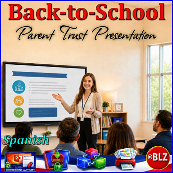 Back-to-School Parent Presentation | Editable PPT | Spanish cover