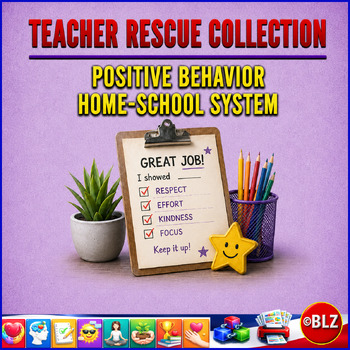 Teacher Rescue Activities Collection | Positive Behavior Home-School System cover