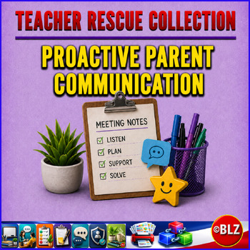 Teacher Rescue Activities Collection | Proactive Parent Communication Toolkit cover