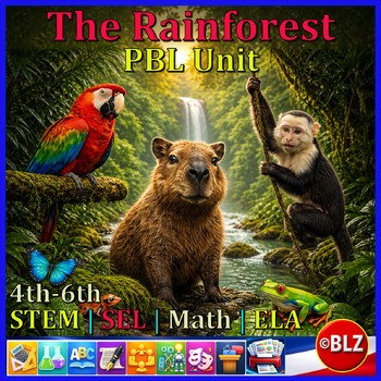 The Rainforest PBL Unit | STEM, Math, ELA & SEL Project-Based Learning